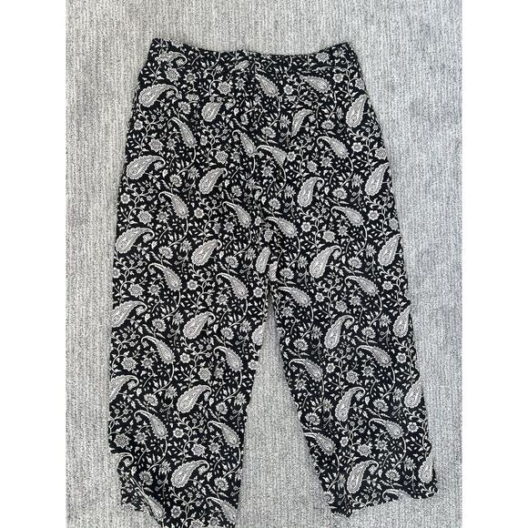 Revolve Cleobella Organic Dana Trouser, Wide Leg Cropped Paisley Pant, NWT SZ L - Picture 3 of 5